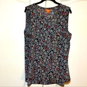 Joe Fresh Paisley Print Sleeveless Blouse